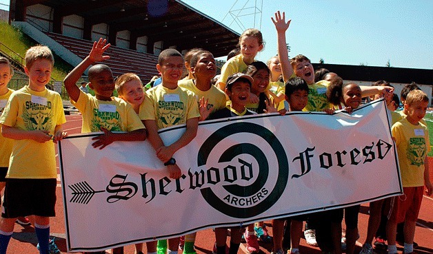 The Sherwood Forest Elementary track team won first place at the May 31 district track championship.