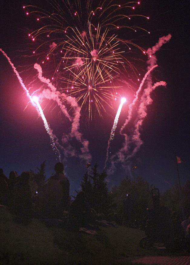 Fireworks at Celebration Park in Federal Way on July 4