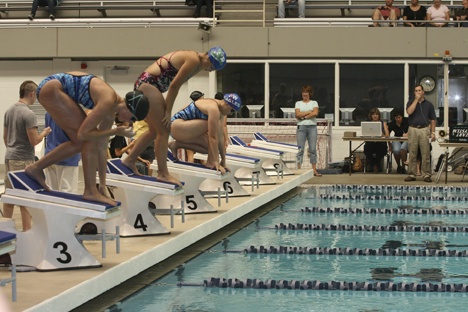 Decatur and Federal Way high schools faced off in a swim meet Thursday at the King County Aquatic Center.