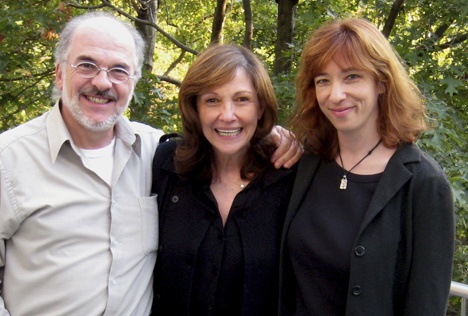 Lyricist Amy Engelhardt (right) and composer Peter Sipos met and worked with Carl Sagan’s widow Ann Druyan at her home in Ithaca