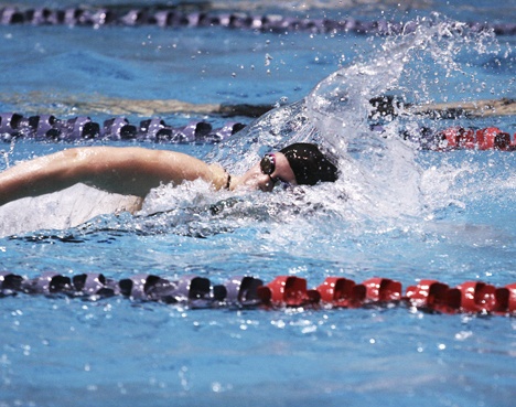 Thomas Jefferson sophomore Amber Cratsenberg won state championships in both the 50- and 100-yard freestyle events Saturday at the Class 4A State Girls Swimming and Diving Championships at the King County Aquatic Center in Federal Way. Cratsenberg helped the Raiders to a third-place finish as a team.