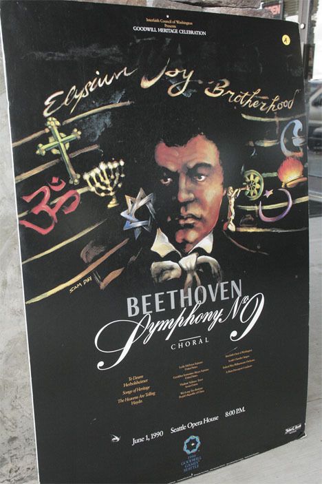 A poster from the Federal Way Symphony and Federal Way Chorale’s 1990 concert featuring Beethoven’s Ninth Symphony. The next concert is April 3 in Federal Way.