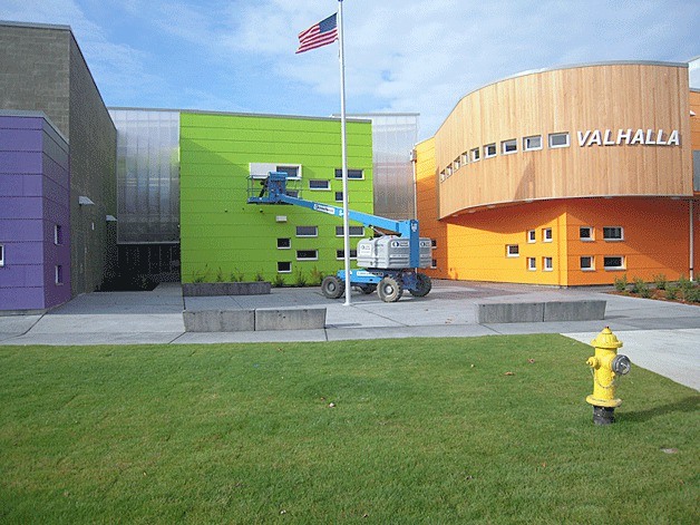 The newly rebuilt Valhalla Elementary opened its doors in September 2009. Valhalla