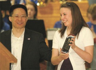 Paige Edmiston and Eric Liu