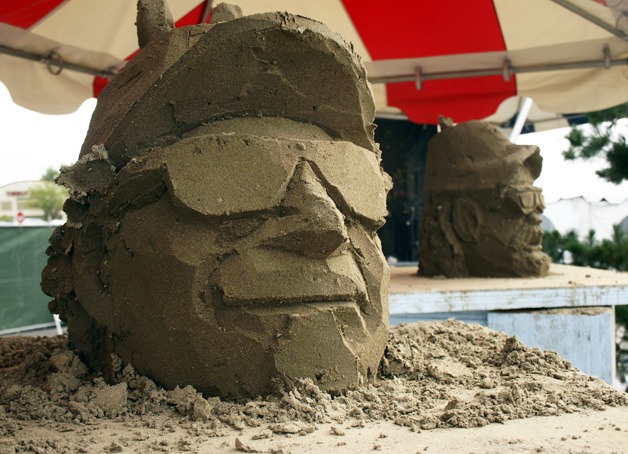 Quick Sand is a popular timed competition at the sand sculpting championships