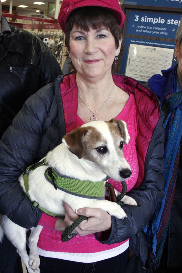 Barbara Verne and her dog