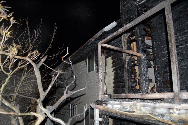 A fire damaged a waterfront home in Federal Way on Friday morning. A couple and their two dogs safely escaped.
