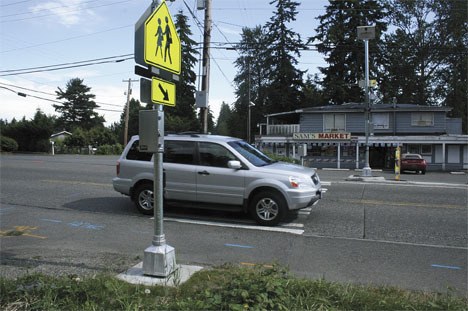 A grand total of eight flashing-light pedestrian crossings were abandoned in May after Construct Company LLC