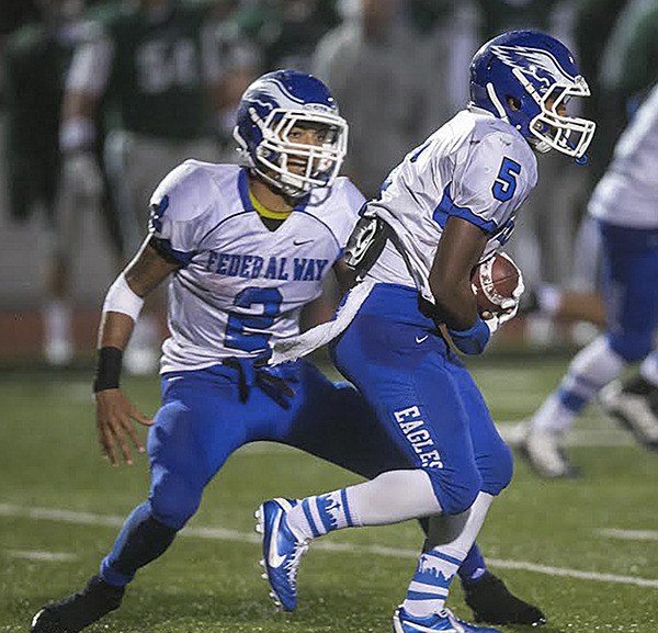 Federal Way senior Keenan Curran (2) gave verbal commitment to play in the fall at San Jose State University. Curran will play safety for the Spartans.