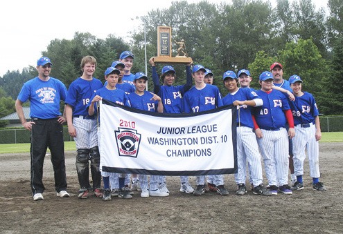 The Federal Way American Junior Little League all-star team finished fourth at the Washington State Tournament recently after winning the District 10 championship. The team is made up of 13 and 14 year olds.