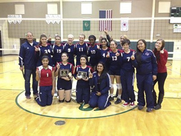 The Christian Faith High School volleyball team
