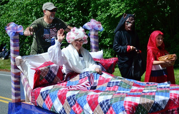 A scene from the children's classic 'Little Red Riding Hood' was featured in the 62nd annual North Lake Fourth of July parade. A children's parade was also held at Celebration Park.