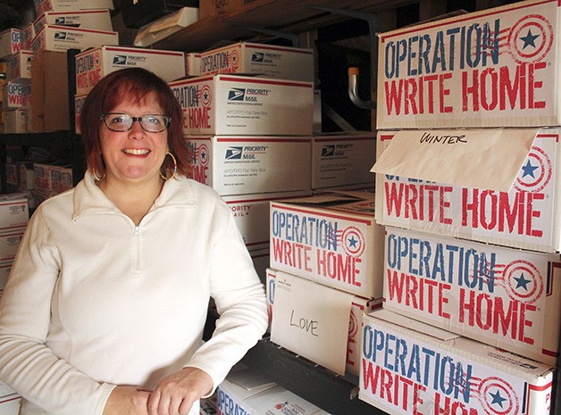 Federal Way resident Sandy Allnock founded Operation Write Home to help overseas military send cards to their loved ones. Since 2007