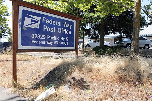 A spokesman for the U.S. Postal Service said plans are under way to clean up the weeds and litter at the Federal Way branch at 32829 Pacific Highway S.