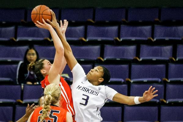 Federal Way High School graduate Talia Walton is playing her sophomore season at the University of Washington. She was an All-Pac 12 Freshman Team selection last year for the Huskies.