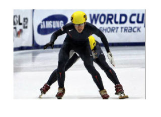 Federal Way’s J.R. Celski gets a push from Apolo Ohno during last weekend’s World Cup II event in Vancouver