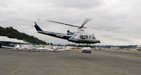 A low-flying chopper will be audible and visible over the next few weeks as part of a Washington State Department of Health radiation survey.