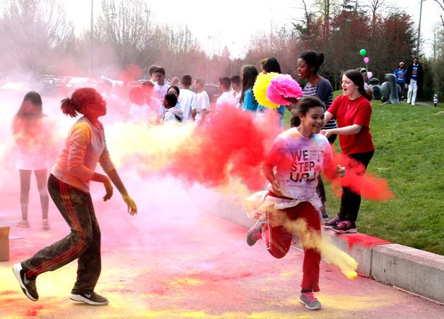 The 'We Step Up - Federal Way' 5k color run was held on Saturday