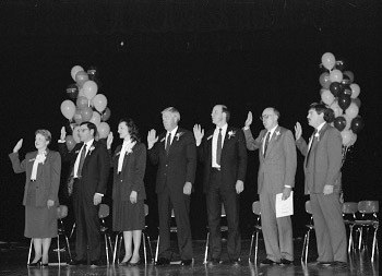 The first Federal Way City Council was inaugurated in 1989.