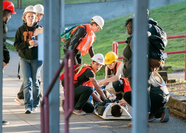 Thomas Jefferson High School recently held a mass casualty incident drill
