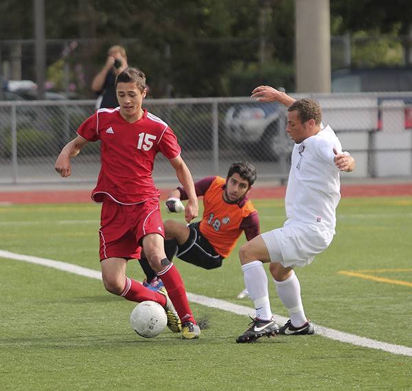 Thomas Jefferson senior striker Brandon Madsen led the SPSL in goals last year with 20 and also led the Raiders to the school's eighth state championship.