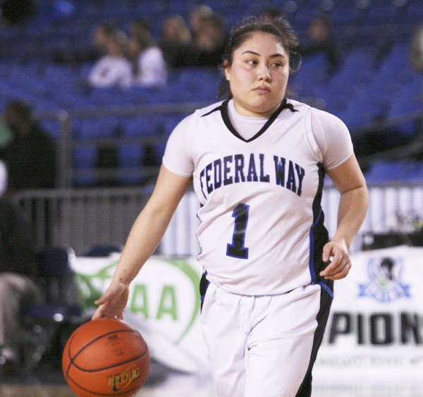 Federal Way senior point guard Darah Huertas-Vining led the Eagles back to the Tacoma Dome for the Class 4A State Girls Basketball Tournament for the fourth year in a row. She averaged 16.5 points a game for the Eagles.