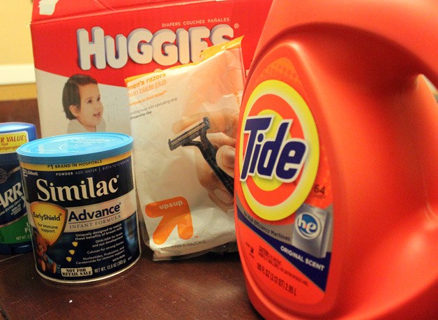 Common items that are targeted by organized retail theft rings include detergent