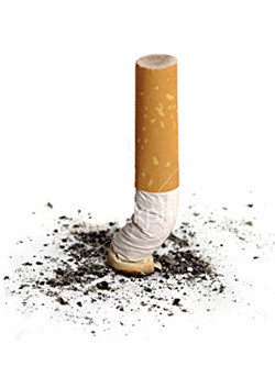 A cigarette butt