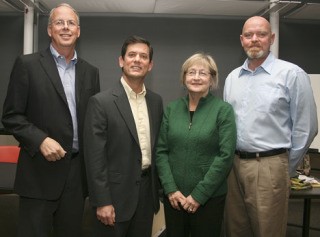 District 30 candidates for state representative. From left: Republican incumbent Skip Priest (position 2); Democratic incumbent (position 1); Democratic challenger Carol Gregory (position 2); Republican challenger Michael Thompson (position 1).