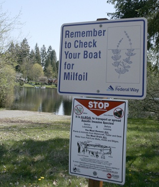 A sign at North Lake.