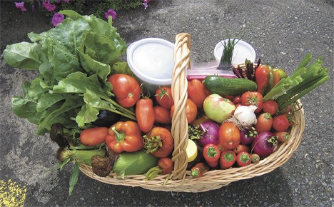 Produce from the Federal Way Senior Center’s Community Garden