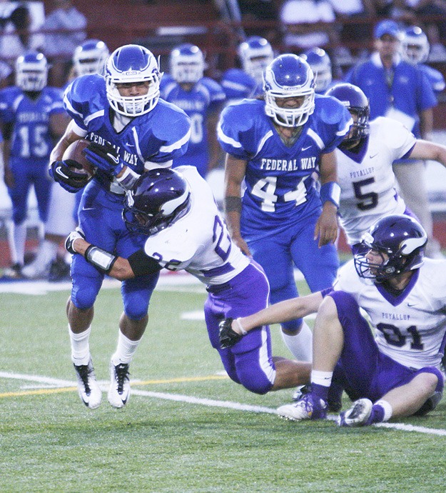 Federal Way senior running back D.J. May rushed for over 1