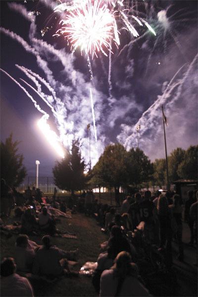 The fireworks at 2009's Red