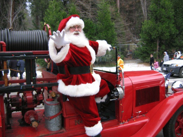 South King Fire and Rescue will bring Santa Claus in a fire truck to the official tree lighting at Town Square Park on Saturday.