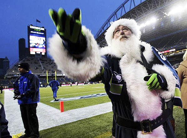 Local resident Neal Nilsen has become known as the Seahawks Santa over the last four years. Nilsen turned his love for the Seahawks into a locally-brewed beer
