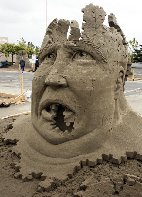 An entry from the 2010 World Championship of Sand Sculpting in Federal Way.