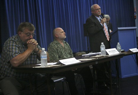 A forum for South King Fire commissioner candidates was held Oct. 12. Pictured left to right: Mark Thompson