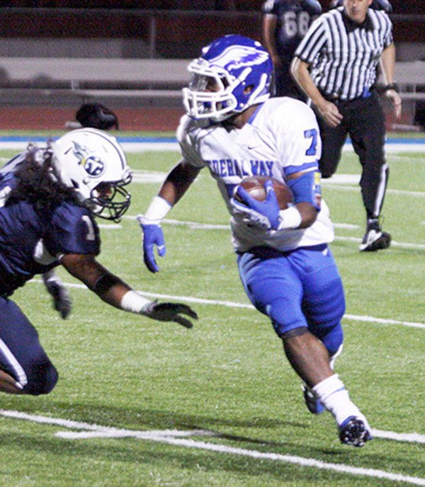 Federal Way High School football player Chico McClatcher scored 91 touchdowns during his football career in high school. He recently gave a verbal commitment to play for the University of Washington.