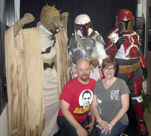 The Mandalorian Mercs Costume Club is a nationwide organization based on the characters and concepts from the Star Wars universe. The club invaded Fantasium Comics and Games on Saturday to help support a fundraiser for Austin Andrews and family.