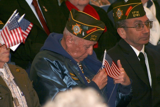Veterans from VFW 1741 in Auburn were among those honored for their military service during the Honoring Our Own Veterans Day event on Tuesday at Todd Beamer High School.