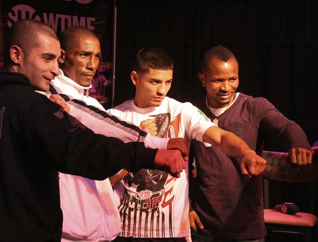 Pictured left to right: Vic Darchinyan