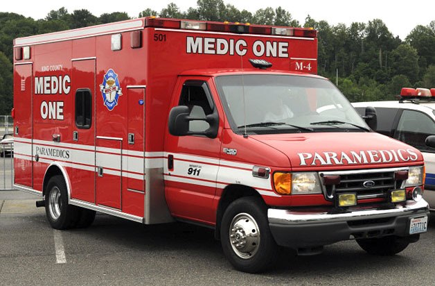 King County Medic One Paramedic Unit. South King Fire and Rescue provides medical response with its aid cars