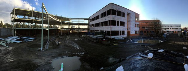 Federal Way High School is currently being rebuilt and is set to partially open by next school year. Students and staff are currently using portables classrooms.