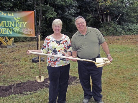 Jim and Donna Cox are leading the community garden effort at the church.