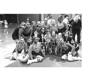 The Federal Way Hawks cheerleaders finished in second place at a competition in Las Vegas last month.