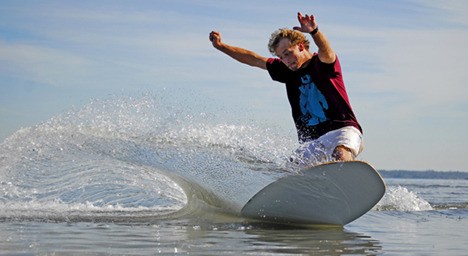 DB Skimboards’ Bryce Hermansen is one of the founding members of the company started by friends.
