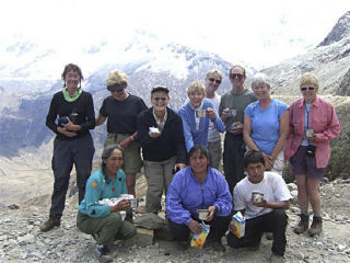 Some local participants in a 2006 Andes Mountains trekking trip in Peru were so impressed with Josue Mendez