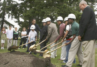 A groundbreaking ceremony for the new Technology Access Foundation (TAF) Academy was held June 12 at Totem Middle School. Above