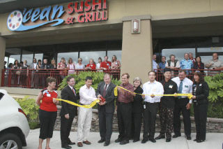 An official grand opening and ribbon cutting ceremony was held July 10 at Ocean Sushi and Grill restaurant