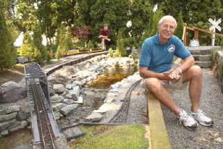 Fred Konkell turned his Federal Way yard into a garden railroad with the help of his 15-year-old grandson